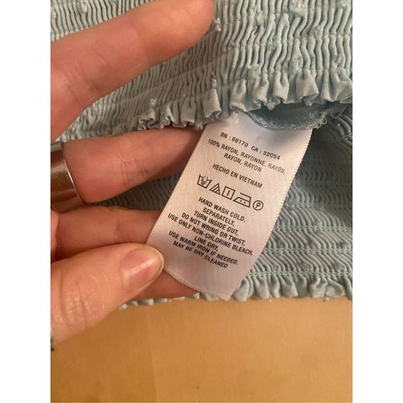 Anthropologie Maeve Fairfield Blouse Baby Blue Dot Blouse, Size 3X, MSRP $128 - Picture 7 of 9